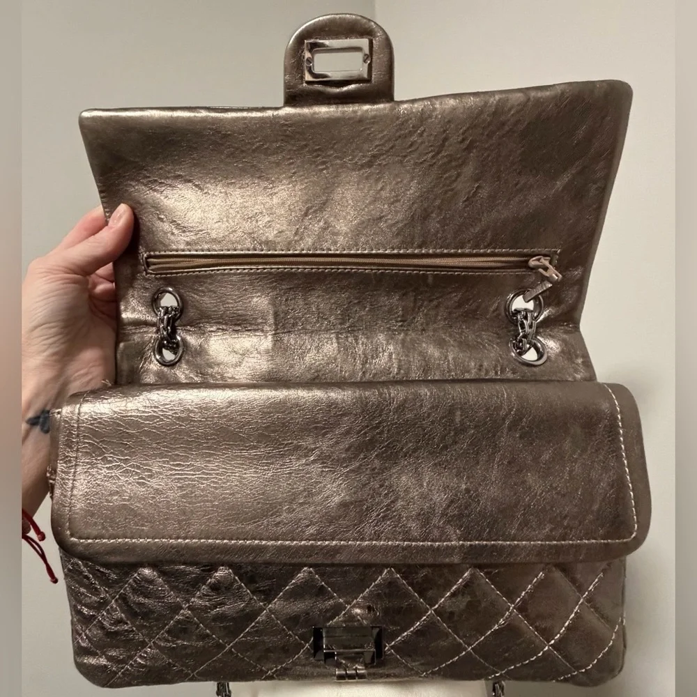 Chanel Reissue 2.55 Metallic Aged Calfskin Flap Bag - Picture 7 of 16